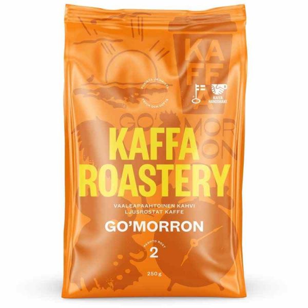 Enjoy a bright morning with Kaffa Roastery Go'morron Coffee Beans - freshly roasted premium coffee for your daily dose of happiness!