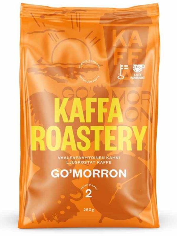 Enjoy a bright morning with Kaffa Roastery Go'morron Coffee Beans - freshly roasted premium coffee for your daily dose of happiness!