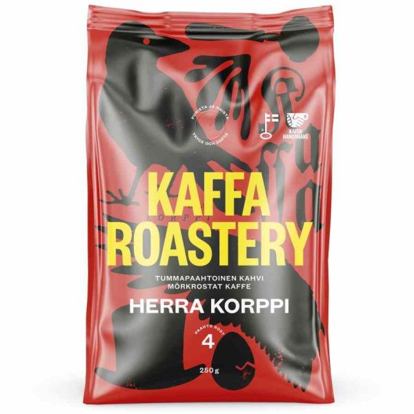 Premium Kaffa Roastery Herra Korppi Coffee Beans, Rich and Bold Flavor, Perfect for Coffee Lovers, Buy Online Now!