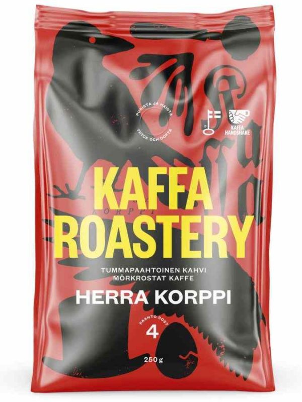 Premium Kaffa Roastery Herra Korppi Coffee Beans, Rich and Bold Flavor, Perfect for Coffee Lovers, Buy Online Now!