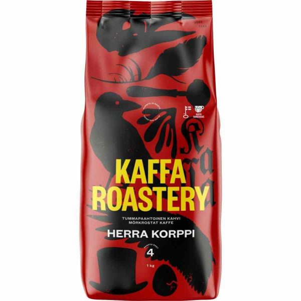 Indulge in the rich flavor of Kaffa Roastery Herra Korppi Coffee Beans, a premium blend for coffee enthusiasts worldwide.