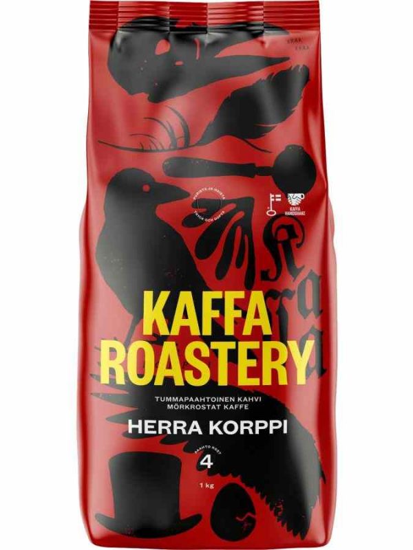 Indulge in the rich flavor of Kaffa Roastery Herra Korppi Coffee Beans, a premium blend for coffee enthusiasts worldwide.