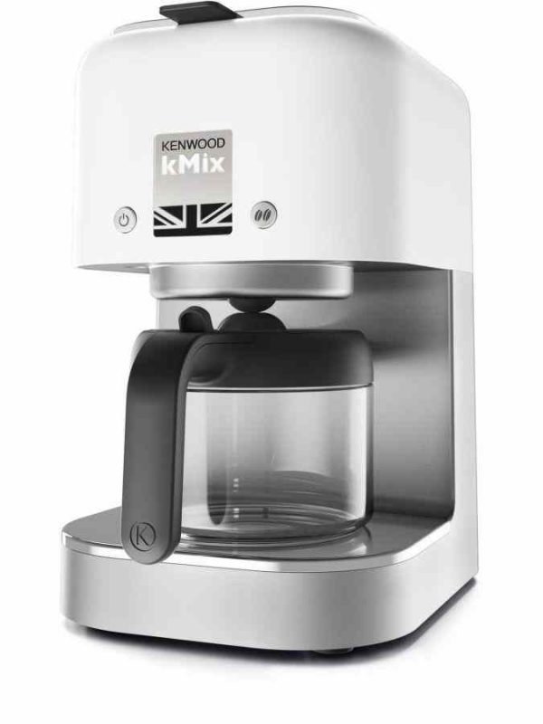Kenwood kMix 0.75 L coffee maker in elegant white, brew your perfect cup with style and convenience, stylish addition to your kitchen countertop.