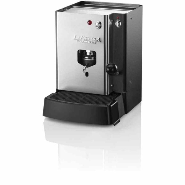 Upgrade your mornings with the La Piccola Sara Classic Black espresso machine for E.S.E. espresso capsules - perfect for a rich and aromatic coffee experience!