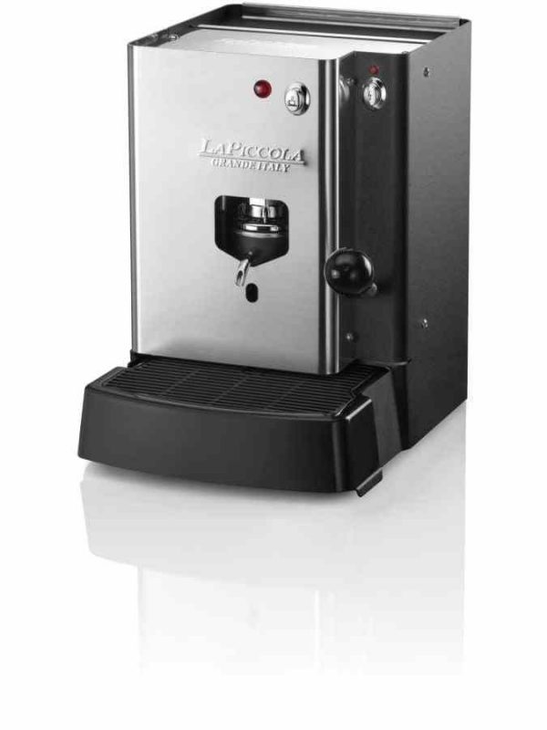 Upgrade your mornings with the La Piccola Sara Classic Black espresso machine for E.S.E. espresso capsules - perfect for a rich and aromatic coffee experience!