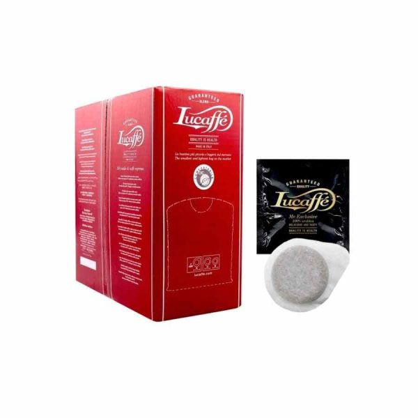 Premium Lucaffé 100% Arabica ESE espresso capsules for Mr. Exclusive. Enjoy rich flavor and convenience. Shop now for top-quality coffee!