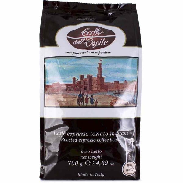 Indulge in Lucaffé Caffè Dell'Ospite 700g coffee beans for a premium brew experience. Rich flavor and aroma in every sip!