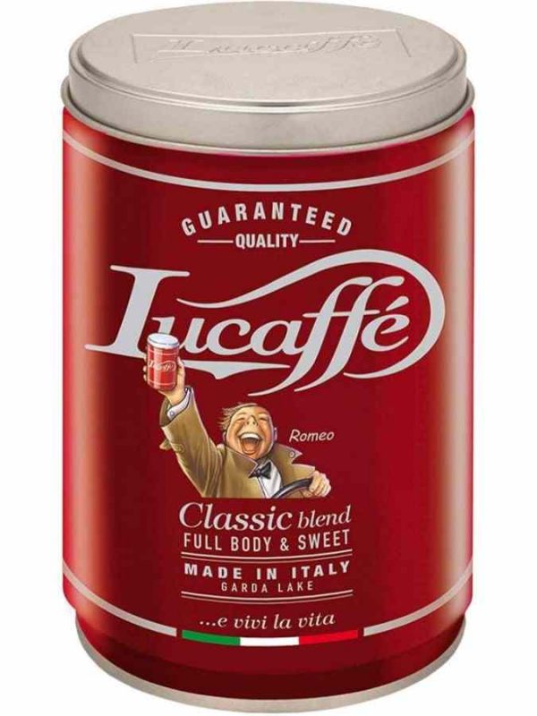 Premium Classic Lucaffé blend, perfect for coffee connoisseurs. Buy online for a rich and satisfying coffee experience.