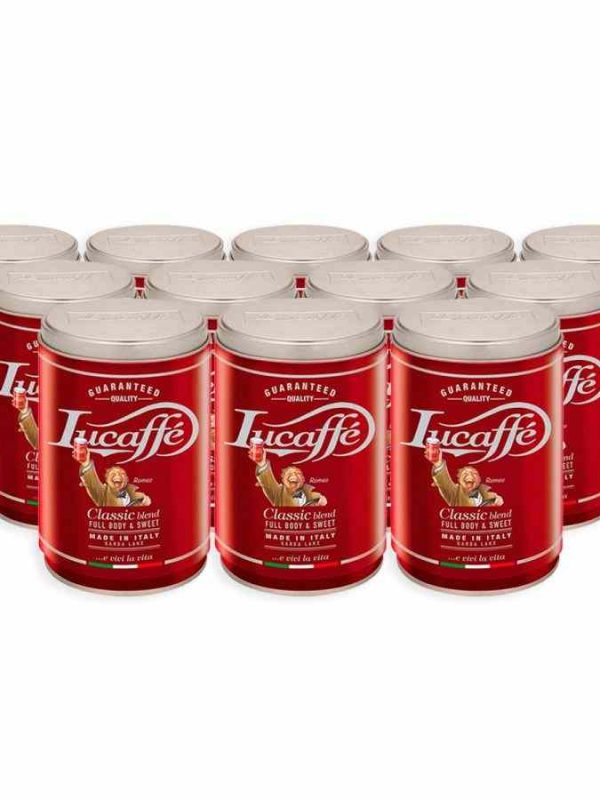 Indulge in the rich aroma of Classic Lucaffé espresso - premium quality coffee beans for a delightful online shopping experience.