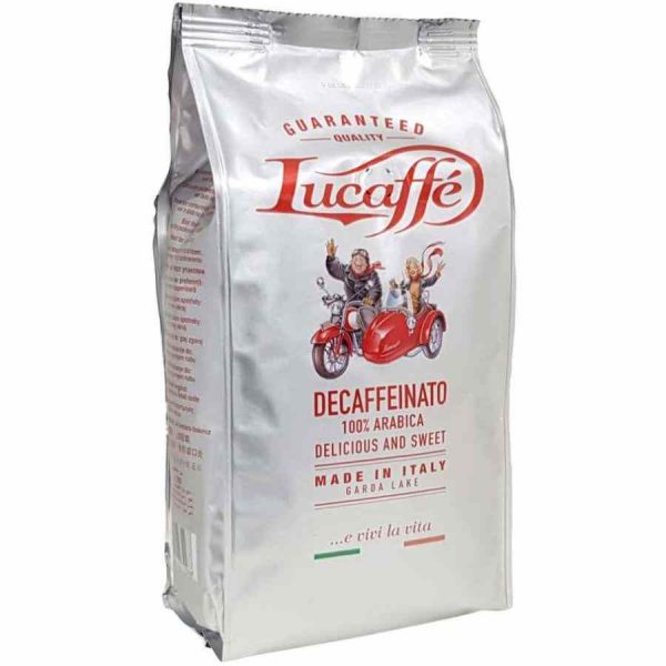 Indulge in the rich flavor of Lucaffé Decaffeinato, a premium decaffeinated coffee for a satisfying and aromatic experience. Buy now!