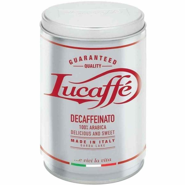 Indulge in the rich aroma of Lucaffé Decaffeinato Decaffeinated Coffee - a high-quality blend for pure coffee enjoyment without the caffeine. Buy now!
