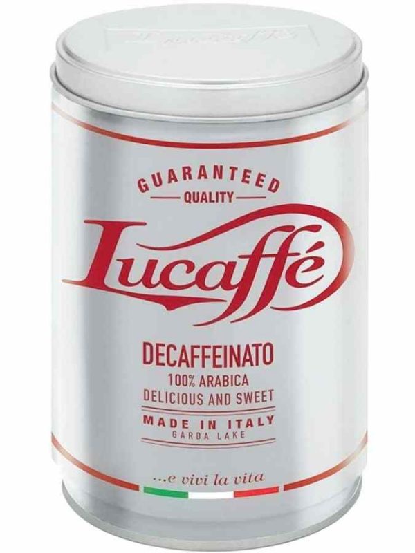 Indulge in the rich aroma of Lucaffé Decaffeinato Decaffeinated Coffee - a high-quality blend for pure coffee enjoyment without the caffeine. Buy now!