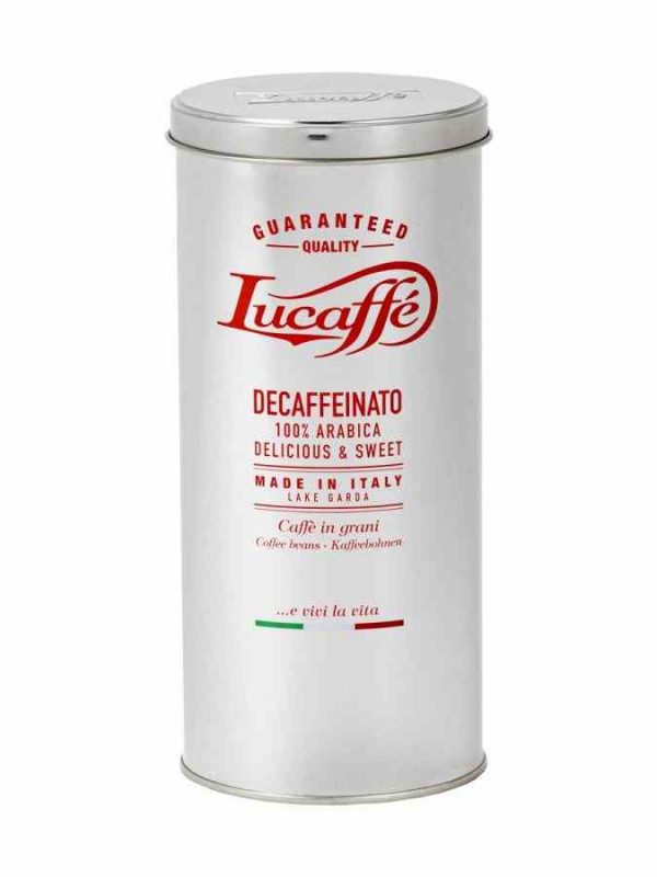 Premium Lucaffé Decaffeinato Decaffeinated Coffee - Smooth and rich blend, perfect for those seeking a caffeine-free option. Buy now!