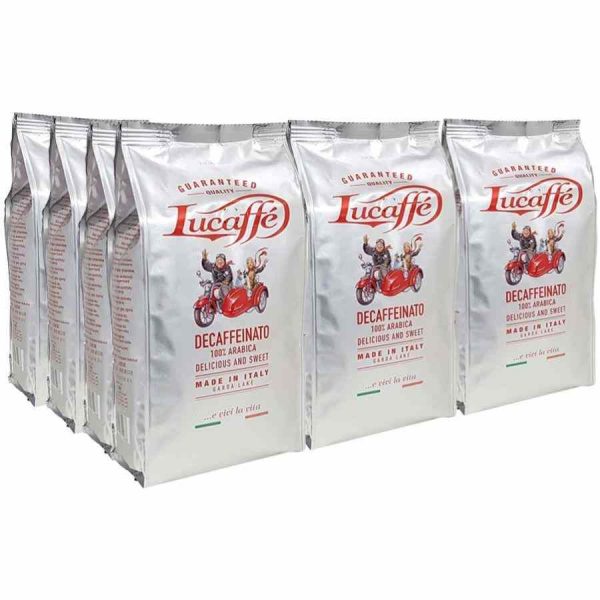 Premium quality Lucaffé Decaffeinato Decaffeinated Coffee for those who love rich flavors without the caffeine kick - the perfect choice for coffee connoisseurs.
