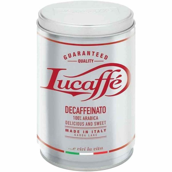 Enjoy the rich aroma and flavor of Lucaffé Decaffeinato Decaffeinated Coffee - a premium decaf option for coffee lovers worldwide.