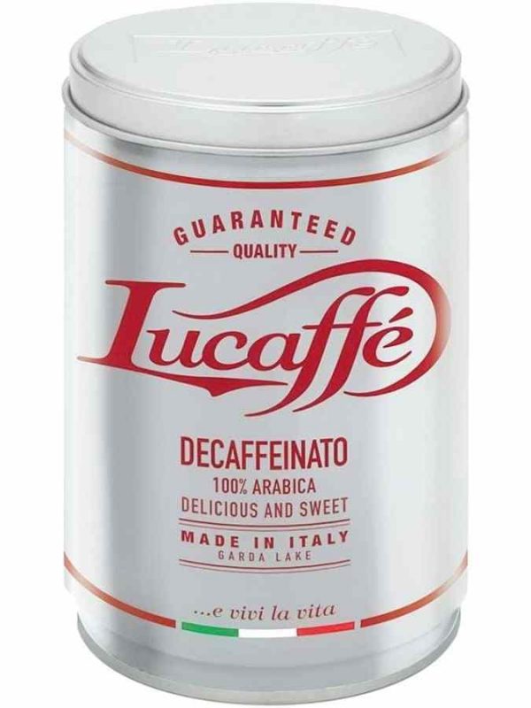Enjoy the rich aroma and flavor of Lucaffé Decaffeinato Decaffeinated Coffee - a premium decaf option for coffee lovers worldwide.