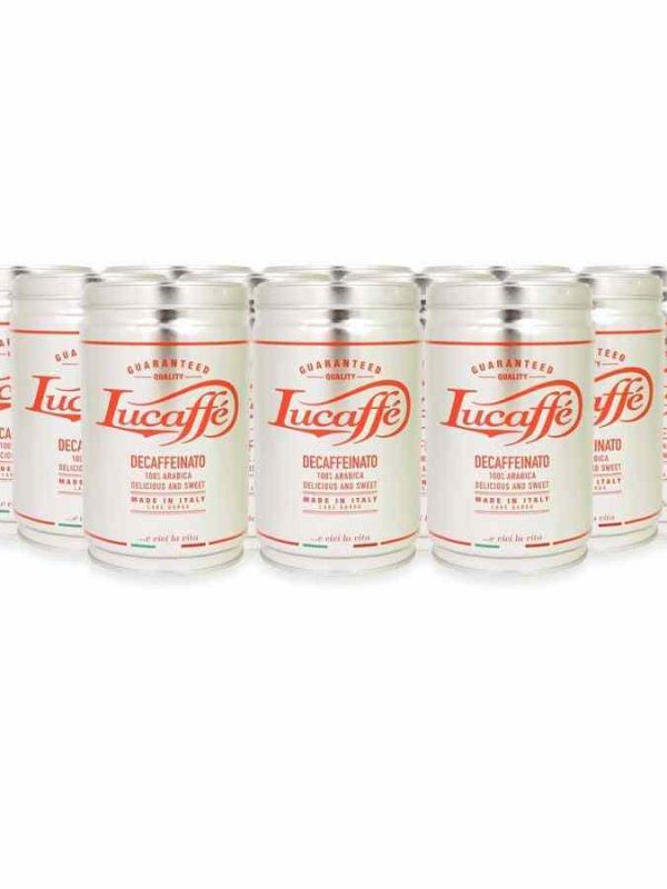 Premium Lucaffé Decaffeinato decaffeinated coffee - Rich flavor, caffeine-free delight for coffee lovers. Buy now for a luxurious experience!