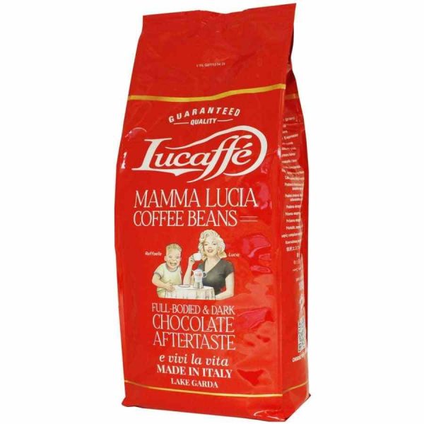 Premium Lucaffé Mamma Lucia 1 kg coffee beans for rich, aromatic brews - buy online for quality you can taste!