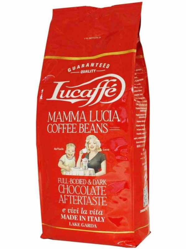 Premium Lucaffé Mamma Lucia 1 kg coffee beans for rich, aromatic brews - buy online for quality you can taste!