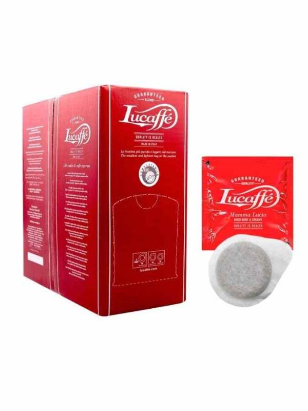 Indulge in the rich flavor of Lucaffé Mamma Lucia ESE espresso coffee capsules - pack of 150. Elevate your coffee experience with every brew!