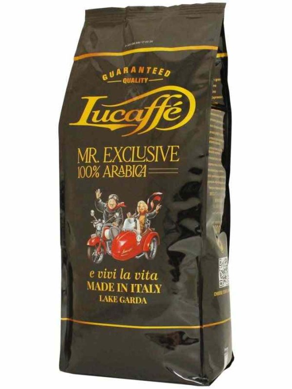 Indulge in luxury with Lucaffé Mr Exclusive 100% Arabica coffee beans - the perfect blend of premium quality and rich flavor