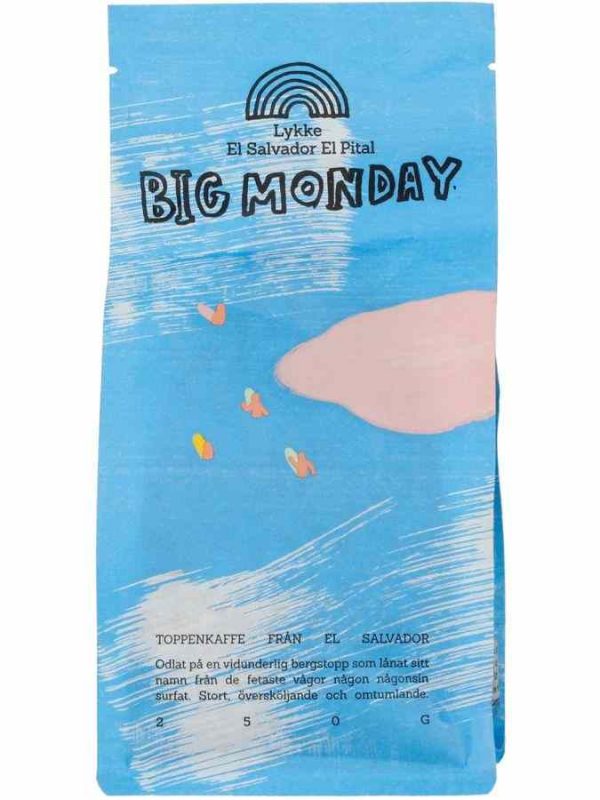 Indulge in Happy Big Monday El Salvador 250g coffee beans - exquisite blend for a perfect start to your day!