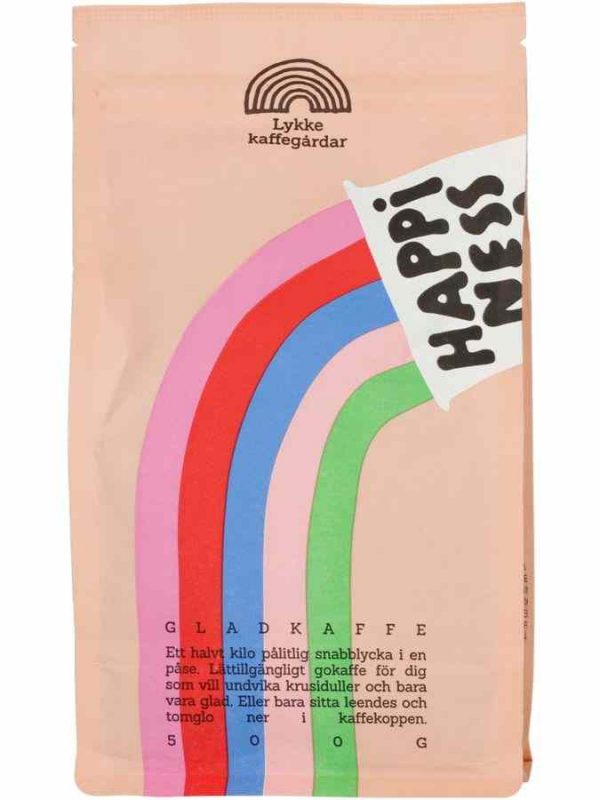 Indulge in joy with Lykke Happiness 500g premium coffee beans - the perfect blend for your daily dose of happiness!