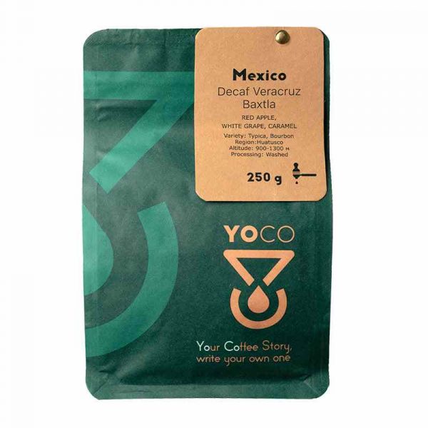Indulge in the rich flavors of Mexico Decaf Veracruz Espresso 250g - a premium decaffeinated coffee blend. Buy now for a delightful brew at home!