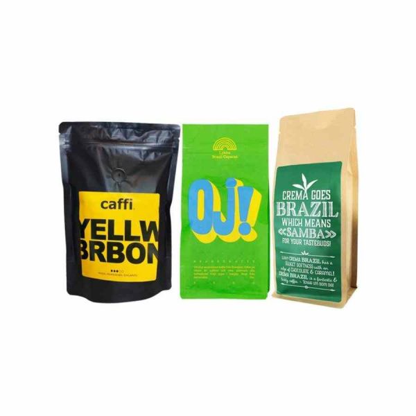 Indulge in the exquisite flavors of Micro Roastery Brasil coffee bundle - 3 x 250 g of premium coffee beans. Perfect for coffee enthusiasts!