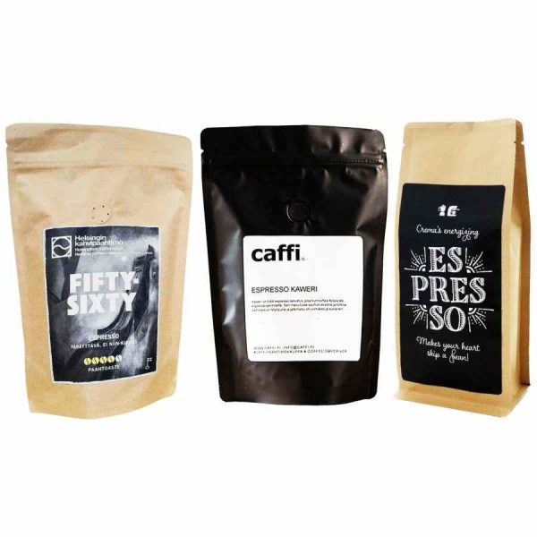 Premium Micro Roastery Finnish Espresso Pack - 3 x 250g bags of handcrafted coffee for a delightful morning pick-me-up