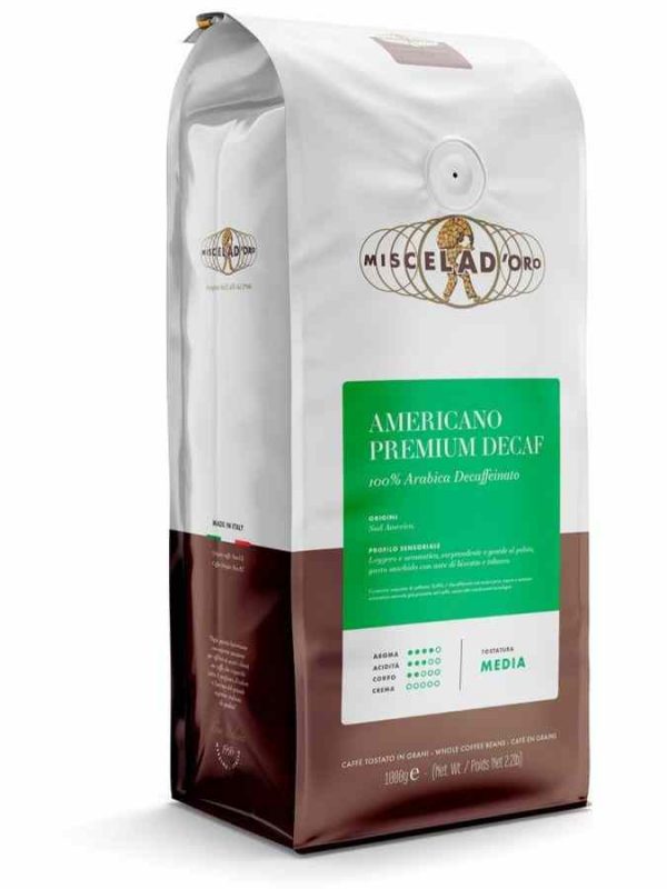 Premium decaffeinated 100% Arabica coffee blend from America, rich in golden flavor, perfect for caffeine-sensitive coffee enthusiasts. Purchase now!