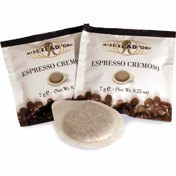 Indulge in luxury with Miscela d'Oro Creamy Espresso ESE Espresso Pods - 150 units, the perfect choice for a rich and velvety espresso experience.