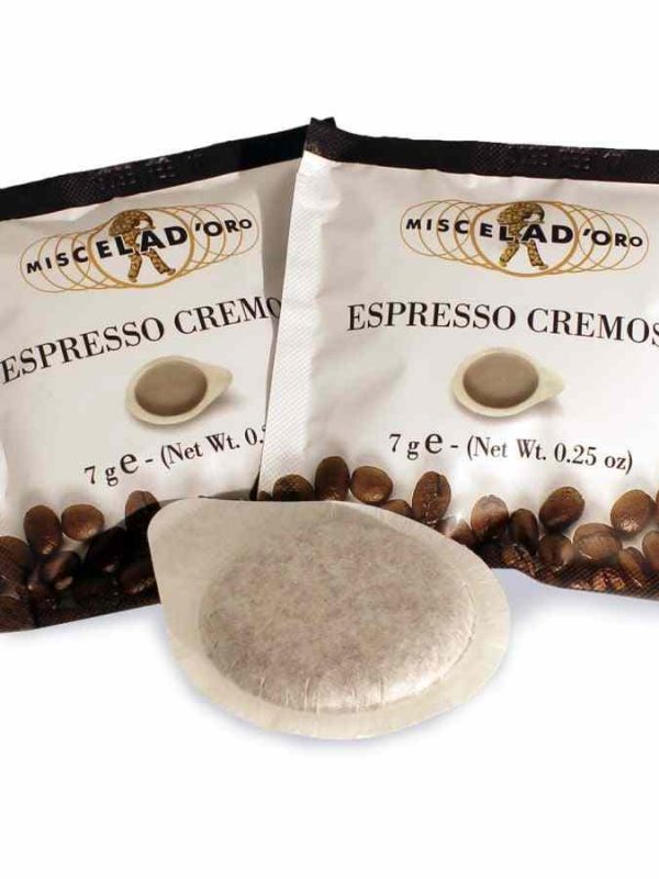 Indulge in luxury with Miscela d'Oro Creamy Espresso ESE Espresso Pods - 150 units, the perfect choice for a rich and velvety espresso experience.