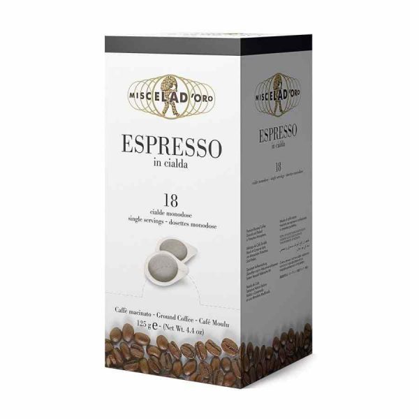 Miscela d'Oro Espresso - Espresso Capsules 18 Units for Rich and Flavorful Coffee at Home - Premium Italian Quality