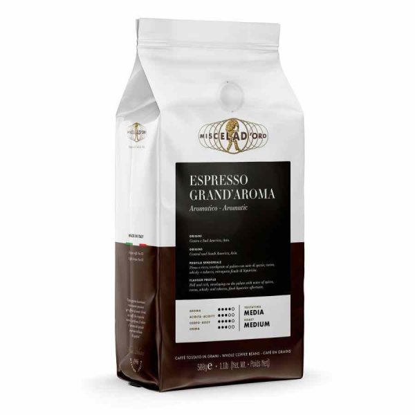 Experience bold Italian flavors with Miscela d'Oro Espresso Grand Aroma, the perfect choice for coffee lovers. Order online today!