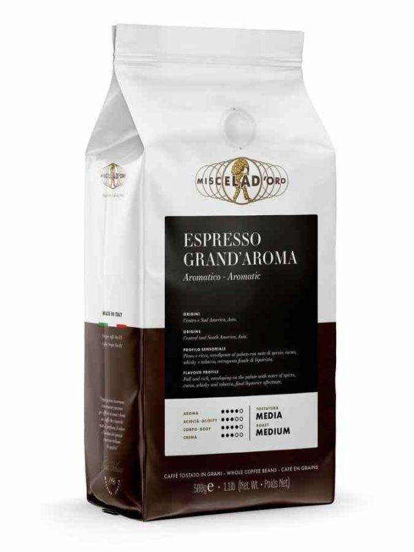 Experience bold Italian flavors with Miscela d'Oro Espresso Grand Aroma, the perfect choice for coffee lovers. Order online today!