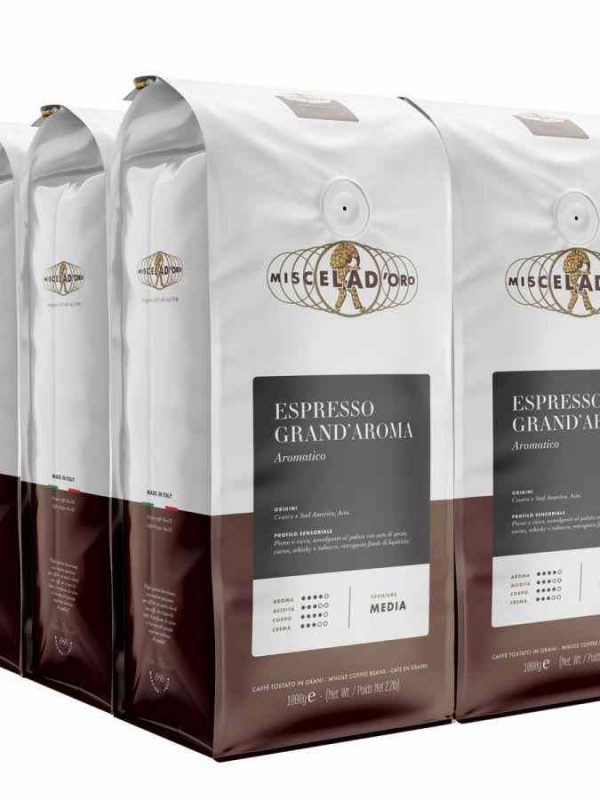 Indulge in the rich aromas of Miscela d'Oro Espresso Grand Aroma - the perfect blend for coffee lovers. Buy now for a premium experience!