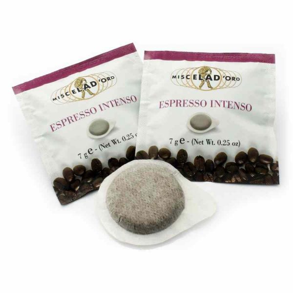 Indulge in Rich Flavor with Miscela d'Oro Espresso Intenso ESE Espresso Pods - Pack of 150. Elevate your coffee experience with this premium product!