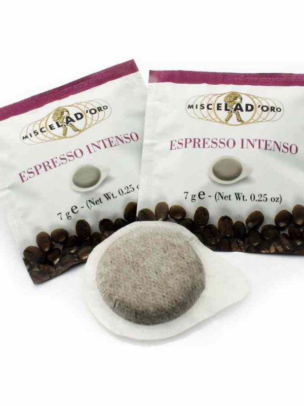 Indulge in Rich Flavor with Miscela d'Oro Espresso Intenso ESE Espresso Pods - Pack of 150. Elevate your coffee experience with this premium product!