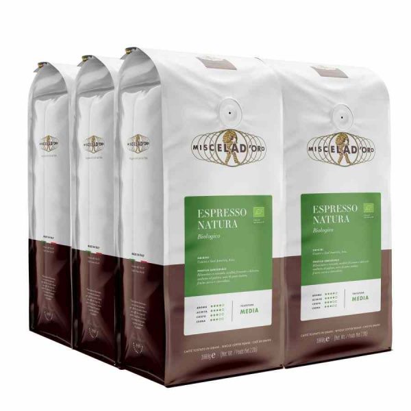 Indulge in the rich flavor of Miscela d'Oro Espresso Natura - the perfect pick-me-up for coffee enthusiasts. Buy now online!