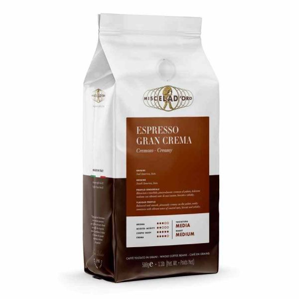 Indulge in the rich flavors of Miscela d'Oro Grande Creme - premium coffee blend for a luxurious coffee experience. Order online now!