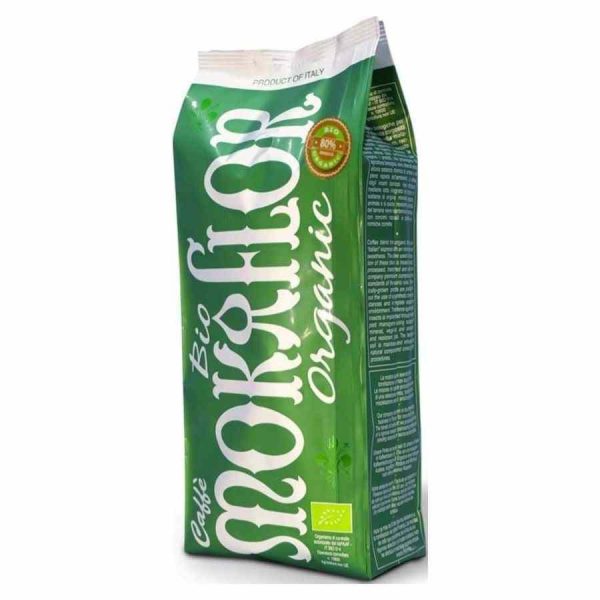 Premium Organic Mokaflor Bio 80% Arabica 1 kg Coffee Beans - Rich, aromatic blend for coffee enthusiasts seeking quality and sustainability