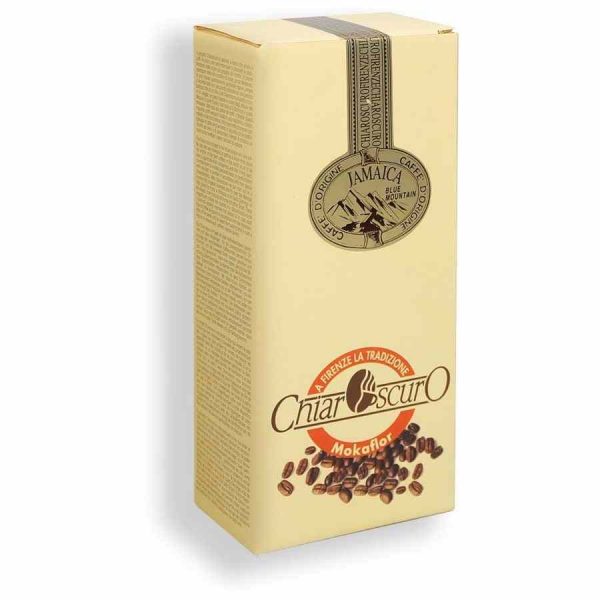 Mokaflor Chiaroscura Jamaica Blue Mountain Coffee - Rich, smooth blend from the Caribbean with distinct flavor notes. Buy online now!
