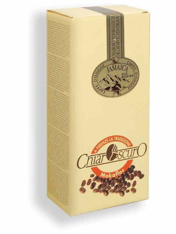 Mokaflor Chiaroscura Jamaica Blue Mountain Coffee - Rich, smooth blend from the Caribbean with distinct flavor notes. Buy online now!