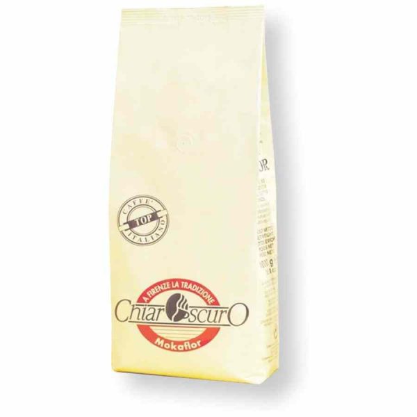 Mokaflor Chiaroscuro Decaffeinated Coffee - Premium CO2 Decaffeinated Blend for a Smooth and Rich Taste - Buy Online!