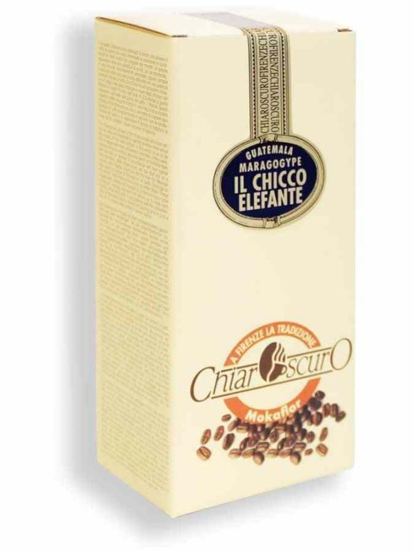 Mokaflor Chiaroscuro Coffee Guatemala Maragogype - Rich and exquisite single origin coffee beans from Guatemala for coffee lovers.
