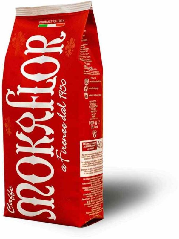 Mokaflor Rossa Coffee Beans - Rich, aromatic blend for the ultimate coffee experience. Buy now for premium taste and quality!