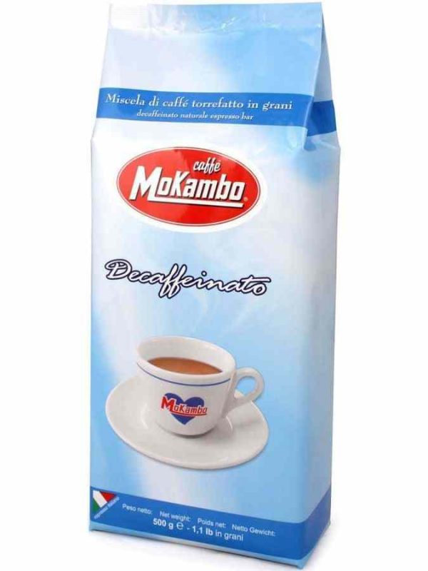 Enjoy the rich aroma and flavor of Mokambo Decaffeinato Decaffeinated Coffee - a premium decaf blend for coffee lovers worldwide.