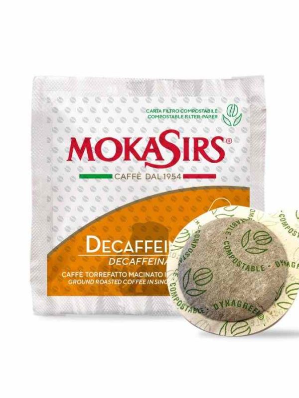 Indulge in rich flavor with MokaSirs Decaffeinato decaffeinated espresso capsules - 50 units. Quality decaf espresso for your enjoyment!
