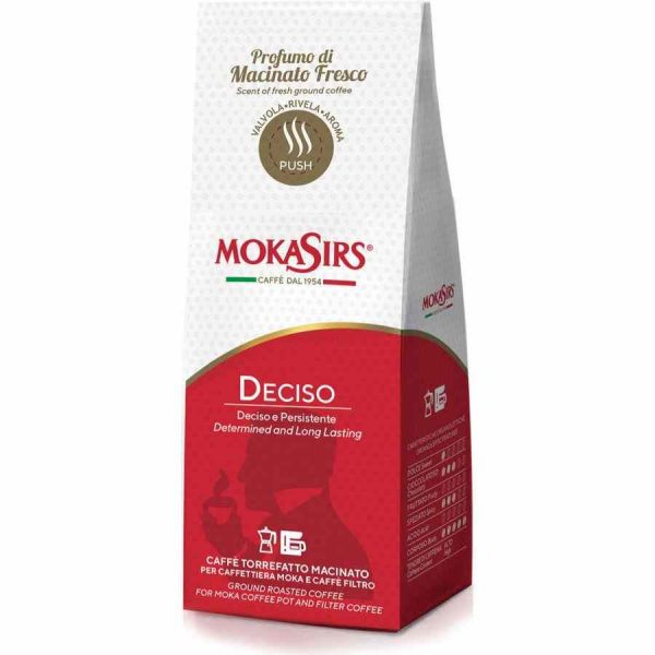 Indulge in the rich flavor of MokaSirs Deciso - a premium coffee blend for true coffee enthusiasts. Buy now for a taste like no other!